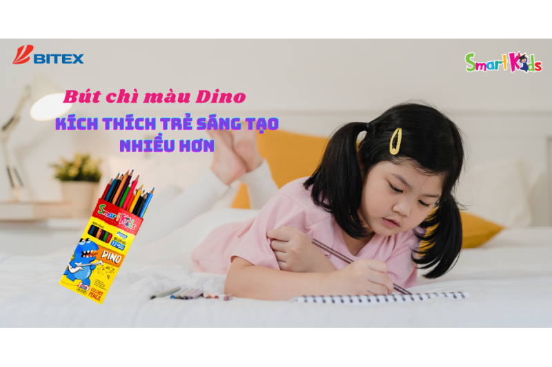 Bút chì màu Dino - Món quà kích thích trẻ sáng tạo nhiều hơn!