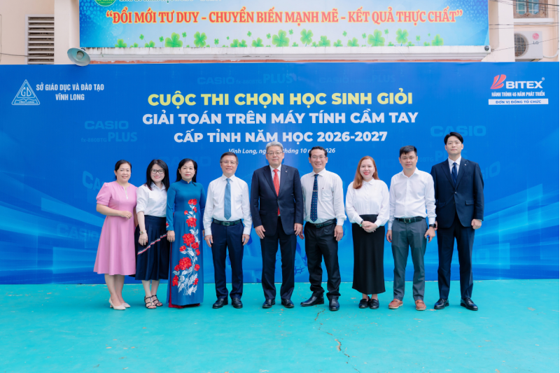VĨNH LONG: DẤU ẤN KỲ THI GIẢI TOÁN TRÊN MÁY TÍNH CẦM TAY VÀ KHÔNG GIAN TRẢI NGHIỆM SẢN PHẨM HỌC ĐƯỜNG