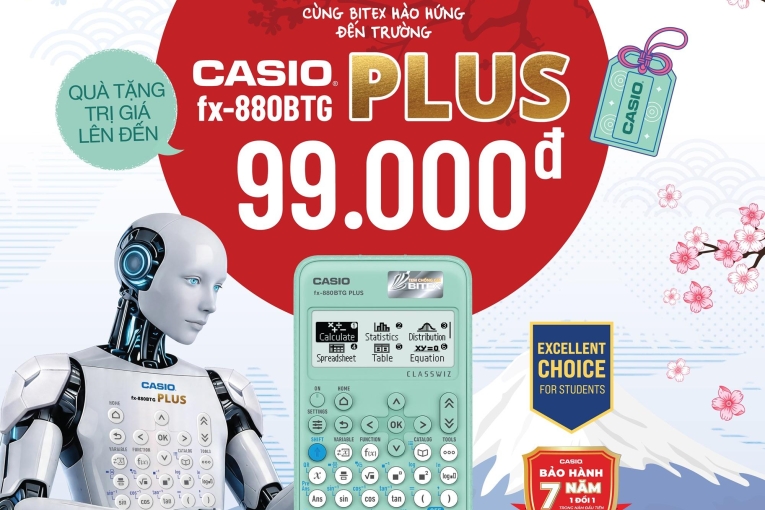BACK TO SCHOOL 2026: KHỞI ĐẦU NĂM HỌC MỚI – NHẬN QUÀ HỌC TẬP HẤP DẪN CÙNG CASIO