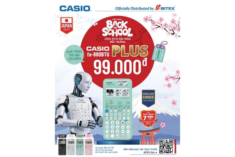 BACK TO SCHOOL 2026: KHỞI ĐẦU NĂM HỌC MỚI – NHẬN QUÀ HỌC TẬP HẤP DẪN CÙNG CASIO