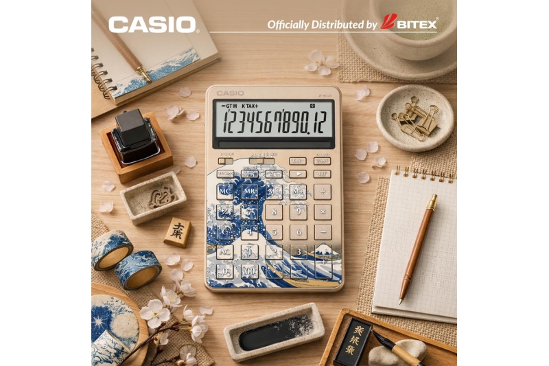 CASIO GIỚI THIỆU BỘ SƯU TẬP MÁY TÍNH HOKUSAI PHIÊN BẢN GIỚI HẠN - SẮC MÀU NGHỆ THUẬT NHẬT BẢN TRONG TAY BẠN
