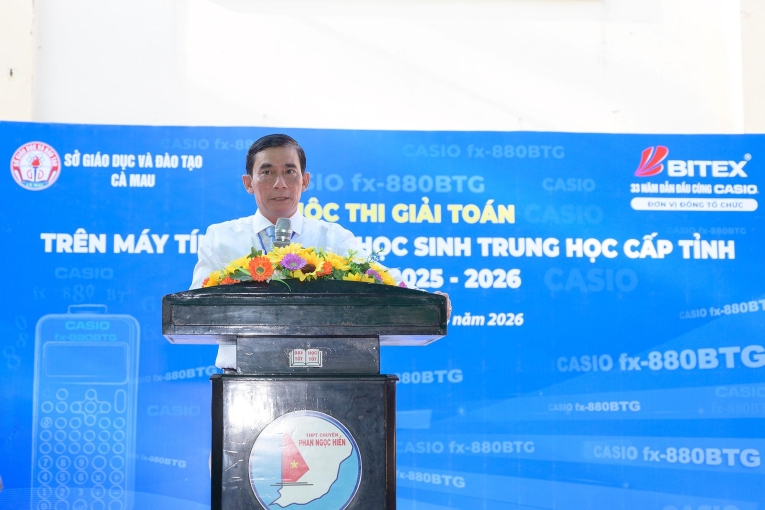Sôi động kỳ thi Học sinh giỏi giải toán trên máy tính cầm tay cấp tỉnh Cà Mau  năm học 2025 - 2026