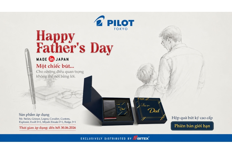 Gợi Ý Quà Tặng Ngày Của Cha: Hộp Quà Bút Ký Cao Cấp PILOT – Thay Lời Muốn Nói Gửi Đấng Sinh Thành
