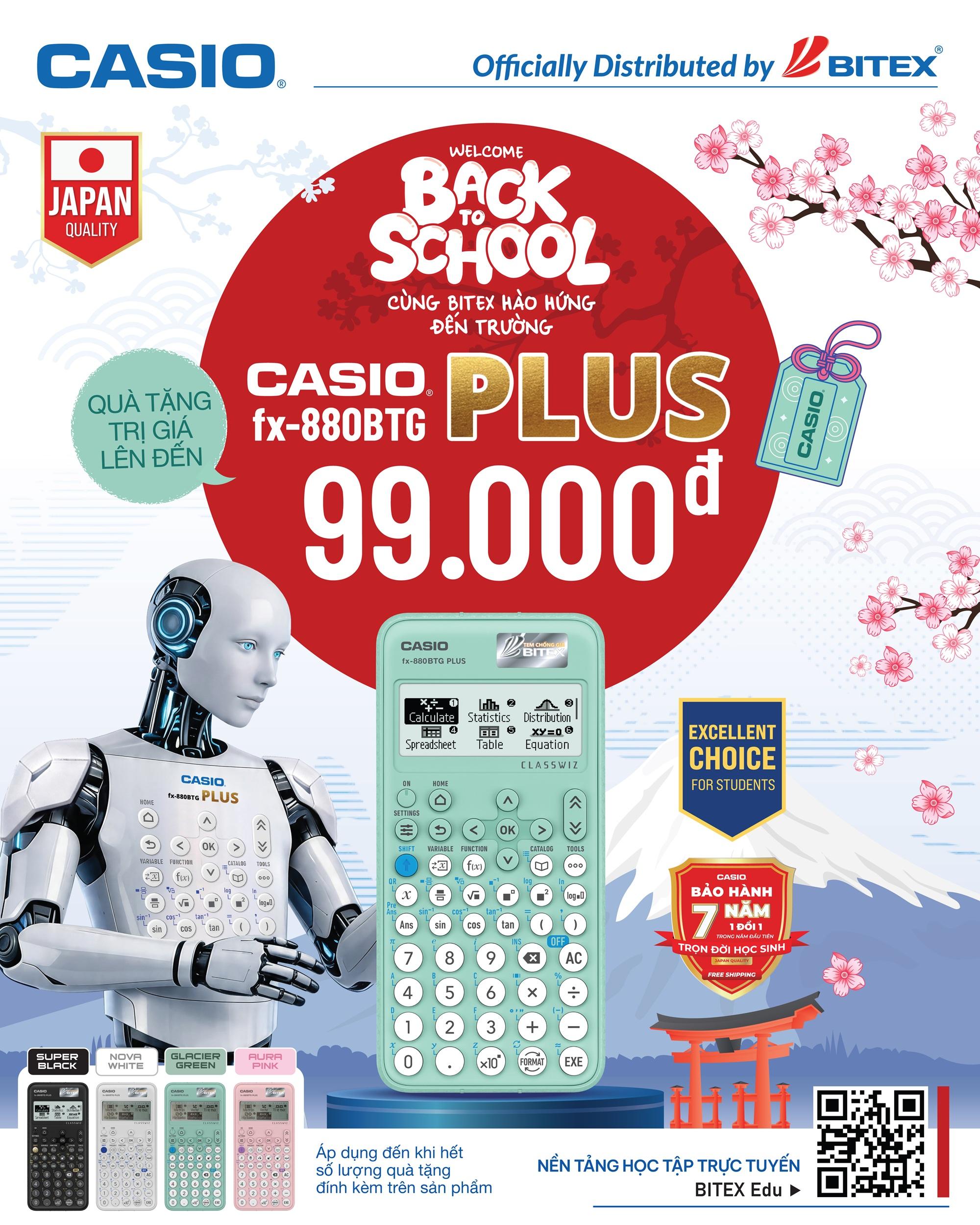 BACK TO SCHOOL 2026: KHỞI ĐẦU NĂM HỌC MỚI – NHẬN QUÀ HỌC TẬP HẤP DẪN CÙNG CASIO