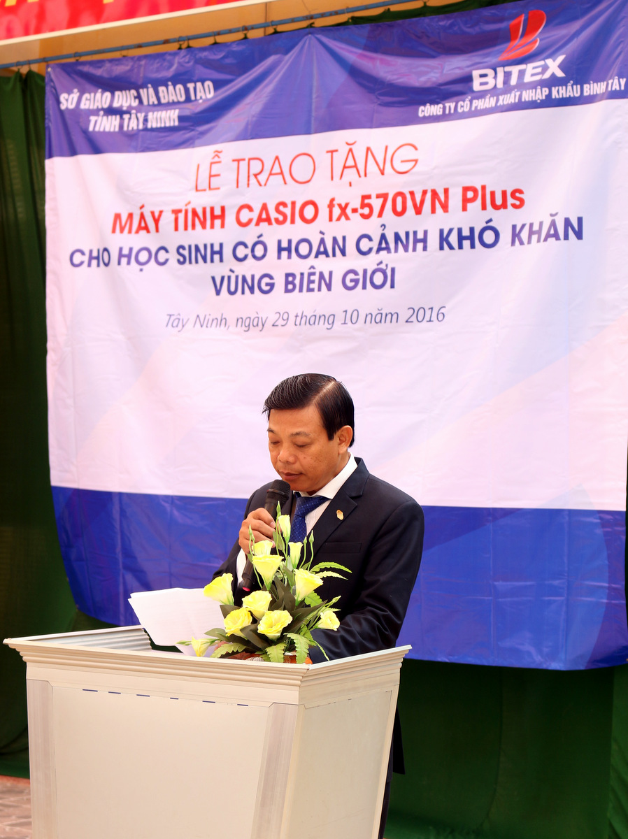Ông Phan Văn Liêm - đại diện BITEX phát biểu tại buổi lễ