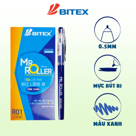 Bút lông bi mực xanh R01