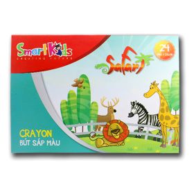 Bút chì sáp Safari 24 màu khay nhựa SK15-001