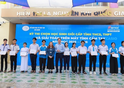 1500 HỌC SINH AN GIANG HÀO HỨNG TRANH TÀI TẠI KỲ THI HỌC SINH GIỎI GIẢI TOÁN TRÊN MÁY TÍNH CẦM...