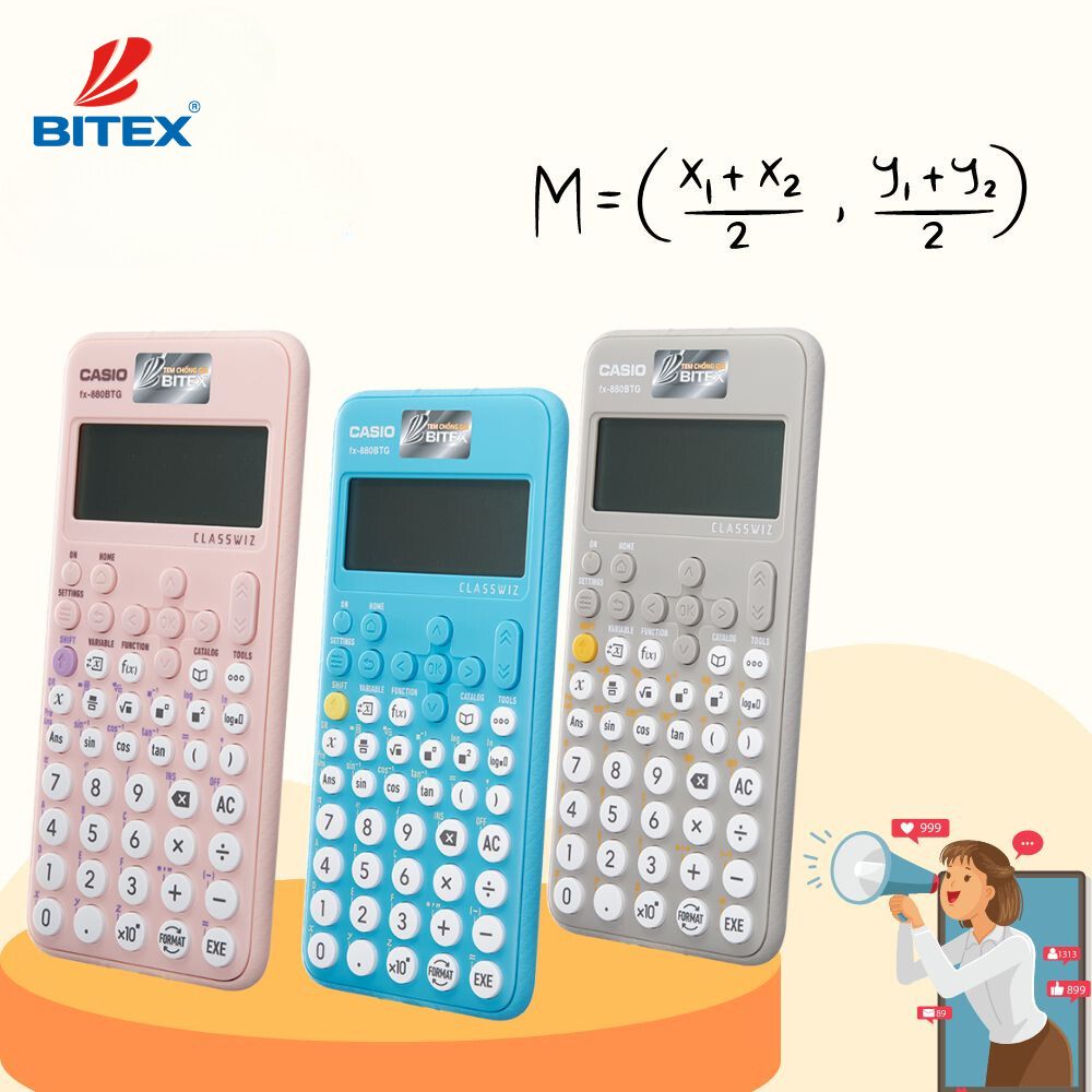 Bitex cung cấp máy tính Casio đa mẫu mã giá cạnh tranh