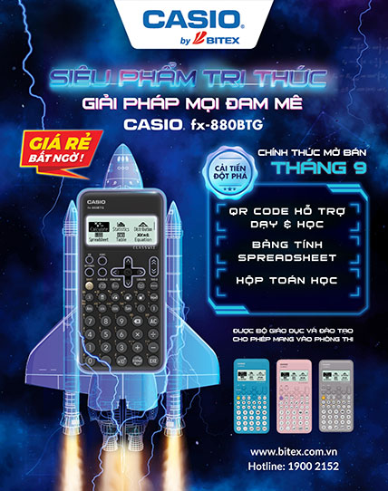 Casio FX-880BTG khai phá tri thức