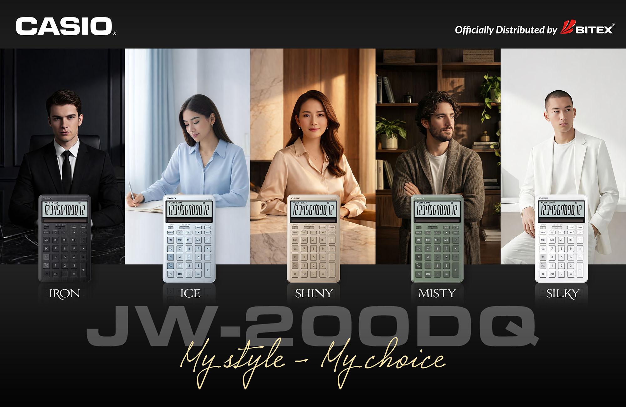CASIO JW-200DQ - MY STYLE, MY CHOICE - MÁY TÍNH DÀNH CHO DOANH NHÂN