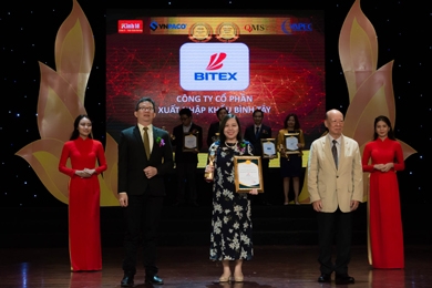 Đứng top 10 thương hiệu vàng hội nhập Châu Á Thái Bình Dương 2017, BITEX khẳng định vị thế thương hiệu trên thương trường quốc tế