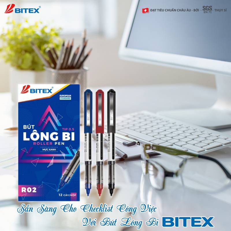 Bút lông bi BITEX – Dòng sản phẩm mới ưu việt cho giới văn phòng, học sinh