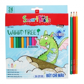 Bút chì màu 24 màu Wood Free (24 màu/hộp)