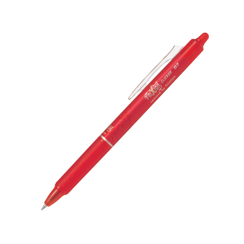 Bút xóa được Frixion ball Clicker mực đỏ BLRT-FR7-R-ME (12 cây/hộp)