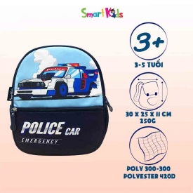 Ba lô MG Toy Station-Police Car B-005 Xanh đen