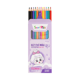 Bút chì màu Pommy CP14 SmartKids (12 màu| hộp) dành cho bé