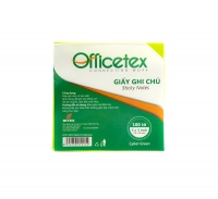 Giấy ghi chú Officetex 3 x 3 màu xanh lá dạ quang
