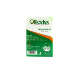 Giấy ghi chú Officetex 3 x 2 màu xanh lá