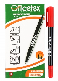 Bút lông dầu mực đỏ OT-PM002RD (12 cây-hộp)