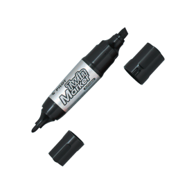 Bút lông dầu Twin Marker mực đen MFN-15FB-B-BG (10 cây/hộp)