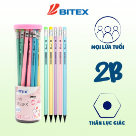 Bút chì đen 2B Pastel (hộp nhựa)/PC21 (30 cây/hộp)